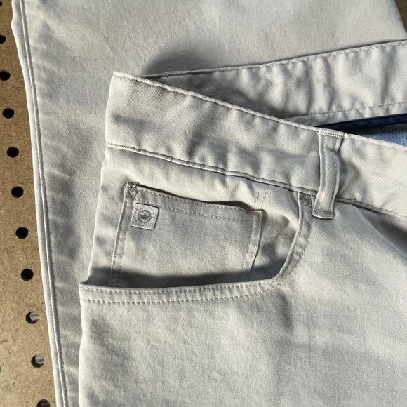 Peter Millar Crown Men EB66 Performance 5-Pocket Chino Pants Golf Beige 40x32 - Picture 3 of 11